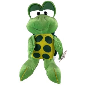 NWT Plush 10" Green Turtle By Peek-A-Boo Toys